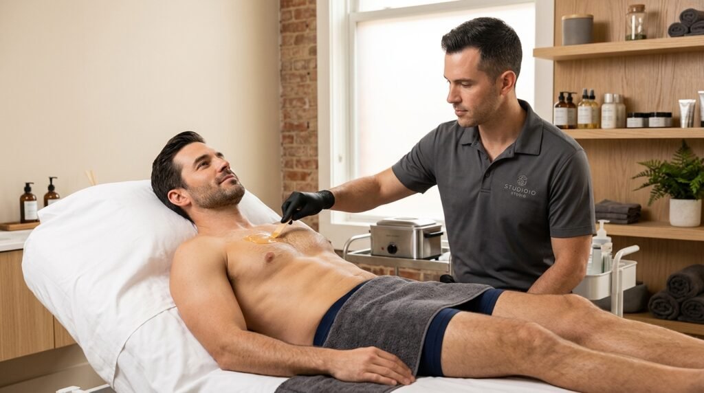 Professional Men's Waxing in Atlanta, GA chest waxing treatment