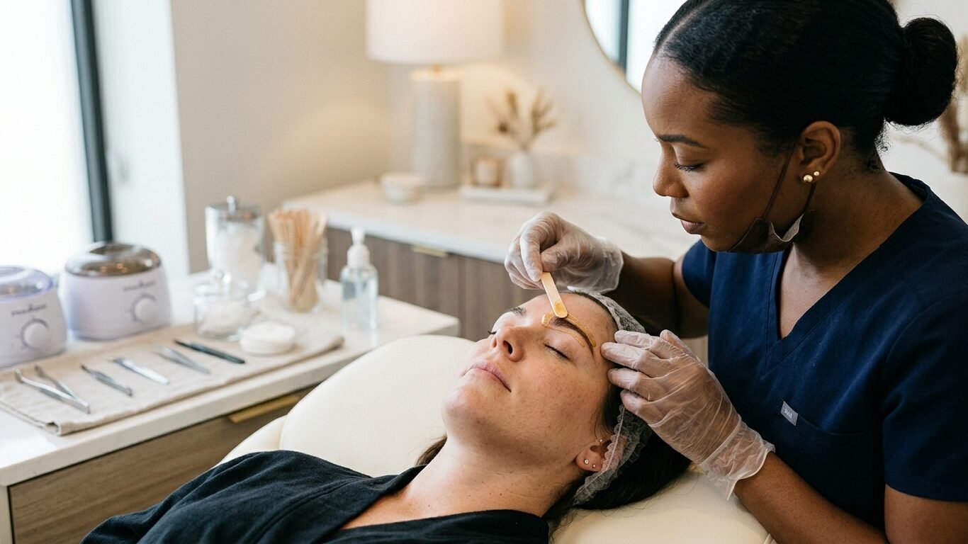 Expert women's waxing in Atlanta, GA for professional eyebrow shaping.